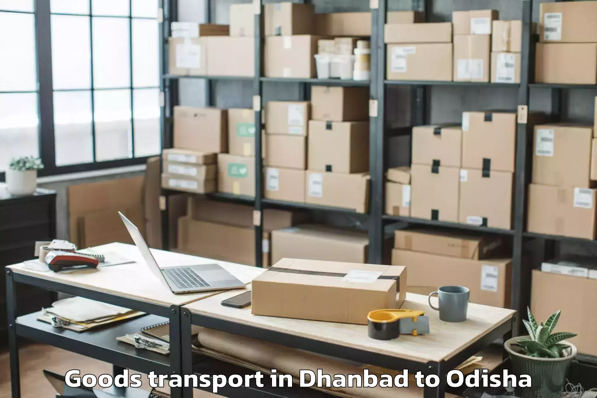 Book Your Dhanbad to Paradip Garh Goods Transport Today